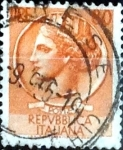 Stamps Italy -  Intercambio 0,20 usd 80 liras 1955