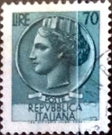 Stamps Italy -  Intercambio 0,20 usd 70 liras 1968