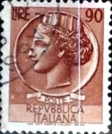 Stamps Italy -  Intercambio 0,20 usd 90 liras 1958