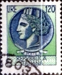Stamps : Europe : Italy :  Intercambio 0,20 usd 120 liras 1977