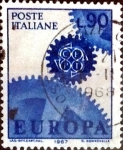 Sellos de Europa - Italia -  Intercambio 0,25 usd 90 liras 1967