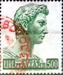 Stamps : Europe : Italy :  Intercambio 0,20 usd 500 liras 1957