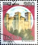 Stamps Italy -  Intercambio 0,30 usd 380 liras 1987