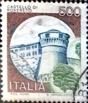 Stamps Italy -  Intercambio 0,20 usd 500 liras 1980