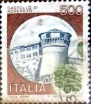 Stamps Italy -  Intercambio 0,20 usd 500 liras 1980