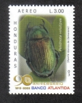 Stamps Honduras -  90 Aniversario Banco Atlántida