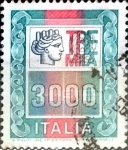 Stamps Italy -  Intercambio 0,20 usd 3000 liras 1979