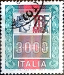 Stamps Italy -  Intercambio 0,20 usd 3000 liras 1979