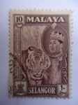 Sellos de Asia - Malasia -  Estado Selangor-Sultán Salahud-Din Abdul Aziz Shah (S/119)