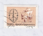 Stamps : America : Argentina :  Carabela