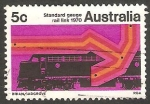 Stamps Australia -  401 - Tren