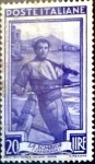 Stamps Italy -  Intercambio 0,20 usd 20 liras 1950