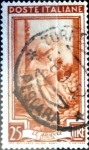 Stamps Italy -  Intercambio 0,20 usd 25 liras 1950