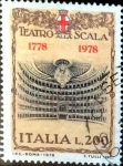 Stamps Italy -  Intercambio cr2f 0,20 usd 200 liras 1978