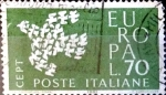 Stamps Italy -  Intercambio 0,25 usd 70 liras 1961