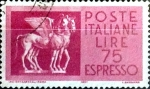 Sellos del Mundo : Europa : Italia : Intercambio m2b 0,20 usd 75 liras 1958