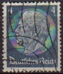 Stamps Europe - Germany -  Deutsches Reich 1933 Scott 417 Sello 85 Cumpleaños de Von Hindenburg 4 Usado Michel514 Alemania Alle