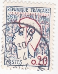 Stamps France -  ilustración