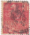Stamps France -  exposición colonial e internacional de París