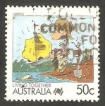 Stamps Australia -  1058 - Minero