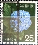 Sellos de Asia - Japn -  Intercambio 0,20 usd 25 yen 1966