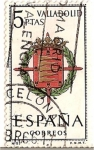 Stamps Spain -  Correos España / Valladolid / 5 pecetas / escudos