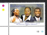 Stamps : America : Bahamas :  40 Aniversario de La Independencia de Bahamas