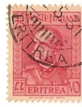 Stamps Eritrea -  Poste italiane / Colonias italianas / 75 cent / Eritrea