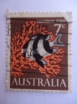 Stamps Australia -  Humbug Fish - Humbug dascyllus (Dascyllus Aruanus)