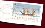Stamps Spain -  ATM  - Barcos de época - Jabeque Tajo