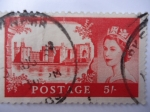 Stamps United Kingdom -  Castillo Caernarfon- Gales- Costruñido por Eduardo I de Inglaterra 2n 1277.