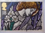 Stamps United Kingdom -  Navidad - Arcangel San Gabriel.