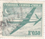 Sellos de America - Chile -  avión
