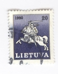 Stamps Europe - Lithuania -  Guerrero a caballo