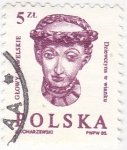 Stamps Poland -  Glowy Wawelskie- cabezales esculturas