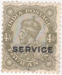 Stamps India -  rey George V (SERVICE)