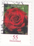 Stamps : Europe : Germany :  flor- rosa