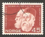 Stamps Norway -  421 - Frederic Passy y Henri Dunant, Premios Nobel de la Paz