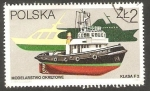 Stamps Poland -   2574 - Modelismo, Barco F 2