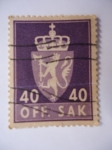 Stamps Norway -  Escudo de bArmas.