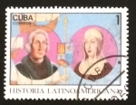 Sellos de America - Cuba -  Cristobal Colón e Isabel La Católica