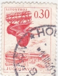 Stamps Yugoslavia -  zona industrial de Litostroj
