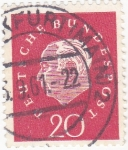 Stamps : Europe : Germany :  presidenteTheodor Heuss