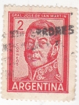 Stamps Argentina -  general José de San Martín