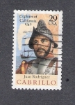 Sellos del Mundo : America : Estados_Unidos : Juan Rodriguez Cabrillo, explorador de California, 1542