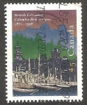 Sellos de America - Canad� -  1469 - Vista de Vancouver, bosque y montañas Rocheuses