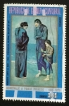 Stamps : Africa : Equatorial_Guinea :  Mendigos junto al mar-Pablo Picasso