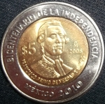 monedas de America - M�xico -  2008 (Anverso)