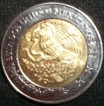 monedas de America - M�xico -  2008 (Reverso)