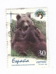 Stamps Spain -  Fauna española en peligro de extinción. Oso pardo